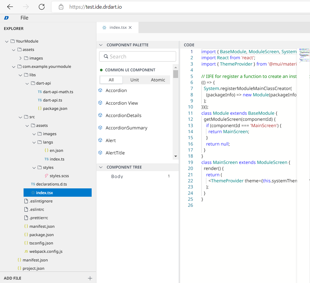 Document - Guides - Advanced User Guide - Module Resources - Automatic Files Structure Generation