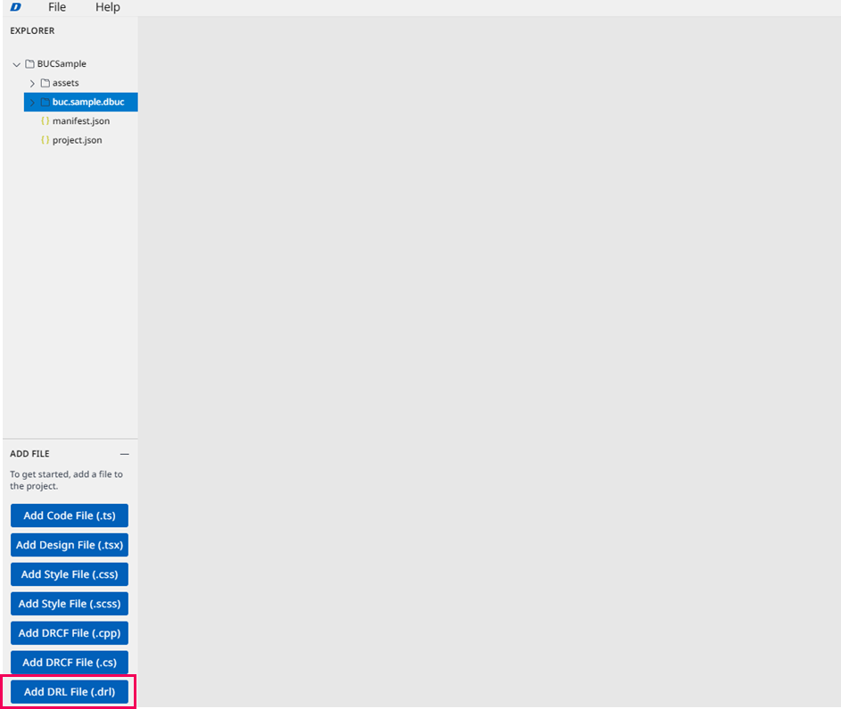 Document - Dar-IDE - DRL Generator - Add DRL file