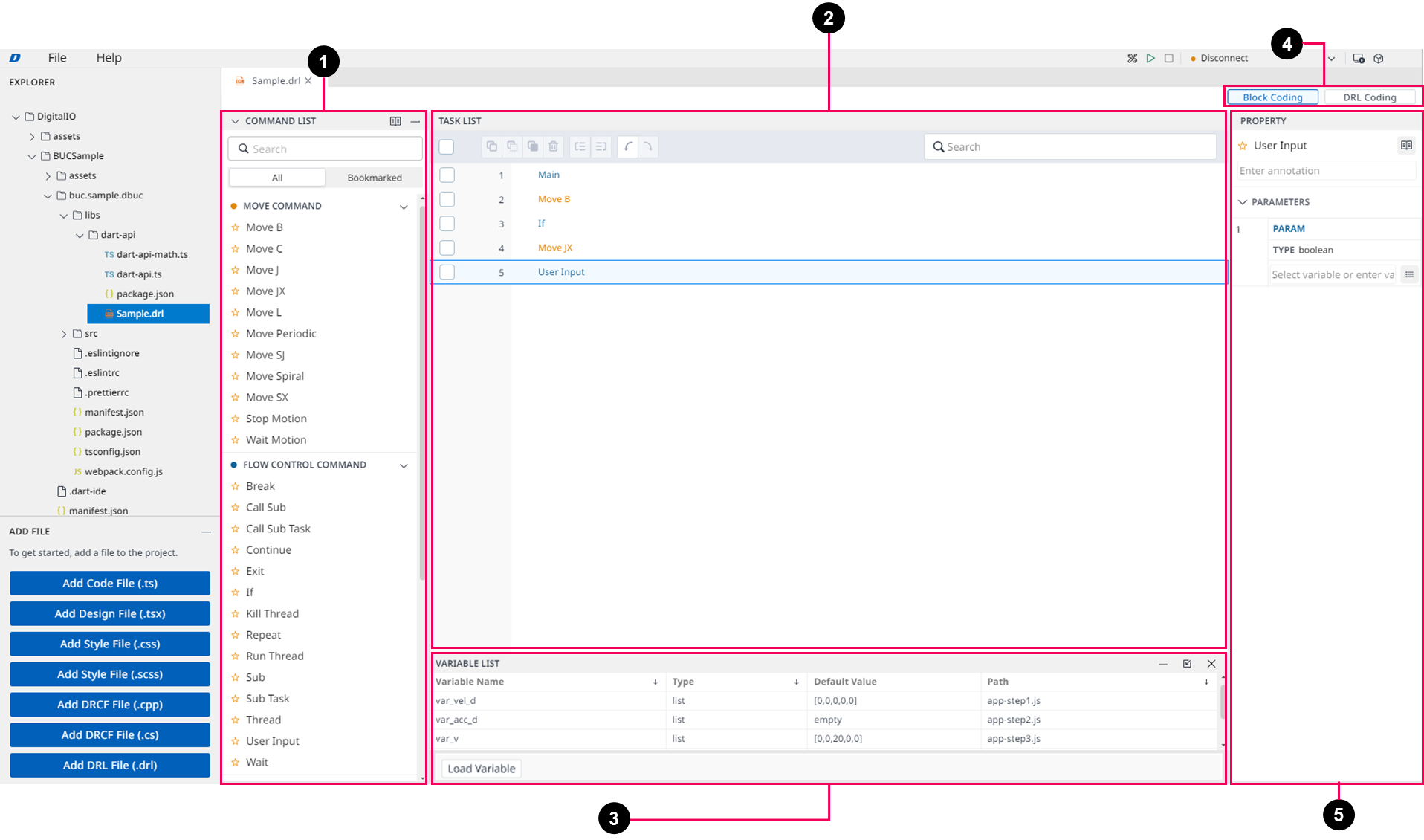 Document - Dart-IDE - DRL Generator - DRL User Interface - Main screen