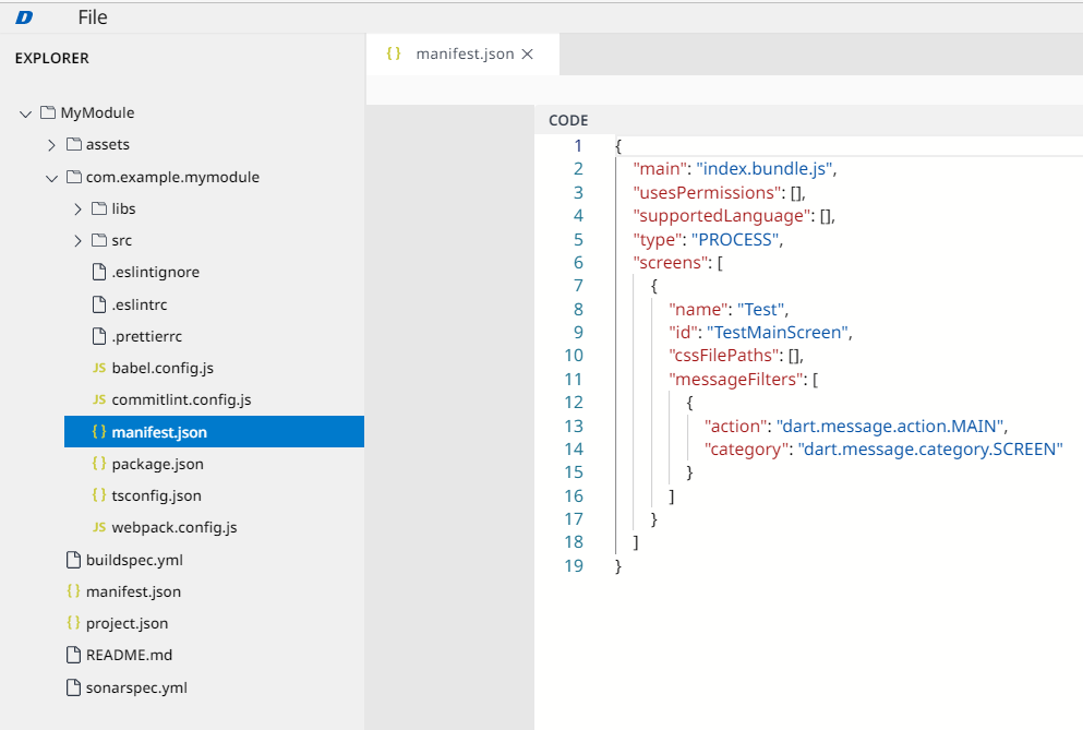 Document - Guides - Advanced User Guide - Module Resources - Module manifest