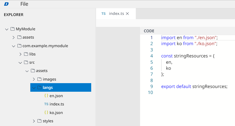 Document - Guides - Advanced User Guide - Module Resources - Language resources