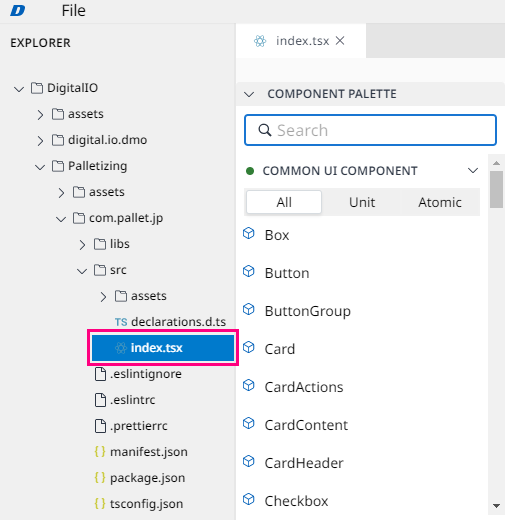 Document - Guides - Beginner's Guide - Create your first module - index.tsx file